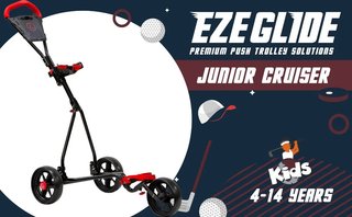 Longridge Ezeglide Junior Cruiser chariot manuel, noir