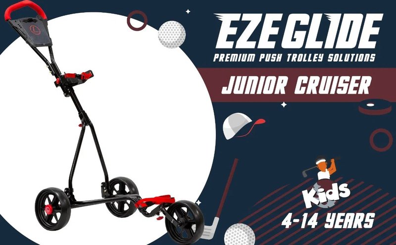 Longridge Ezeglide Junior Cruiser chariot manuel, noir
