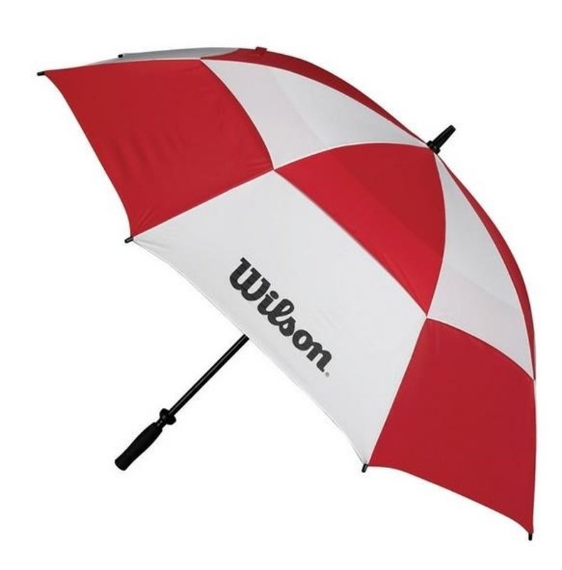 Wilson Double Canopy Parapluie 62" blanc/rouge