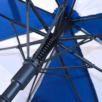 PGA Tour Windproof Double Canopy parapluie 62", blanc/bleu