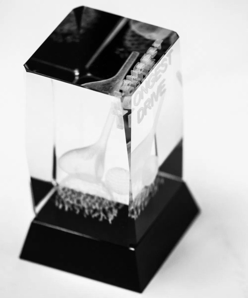 Longridge Drive Crystal Golf Trophy