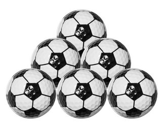 Longridge Football balles de golf, mix de couleurs