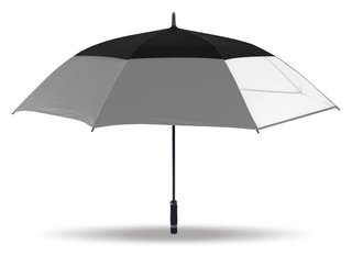 Masters Golf TourDri Classic GR 64" UV parapluie, gris/noir/transparent
