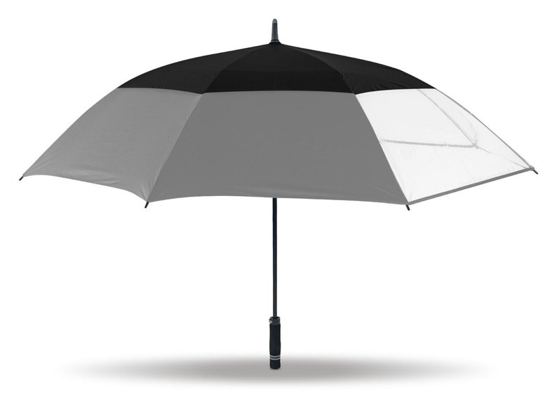 Masters Golf TourDri Classic GR 64" UV parapluie, gris/noir/transparent