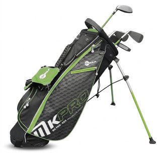 MKids Pro Junior Golf Half Set 57" (145cm/9-11Y) set de golf junior, graphite, + stand bag, vert