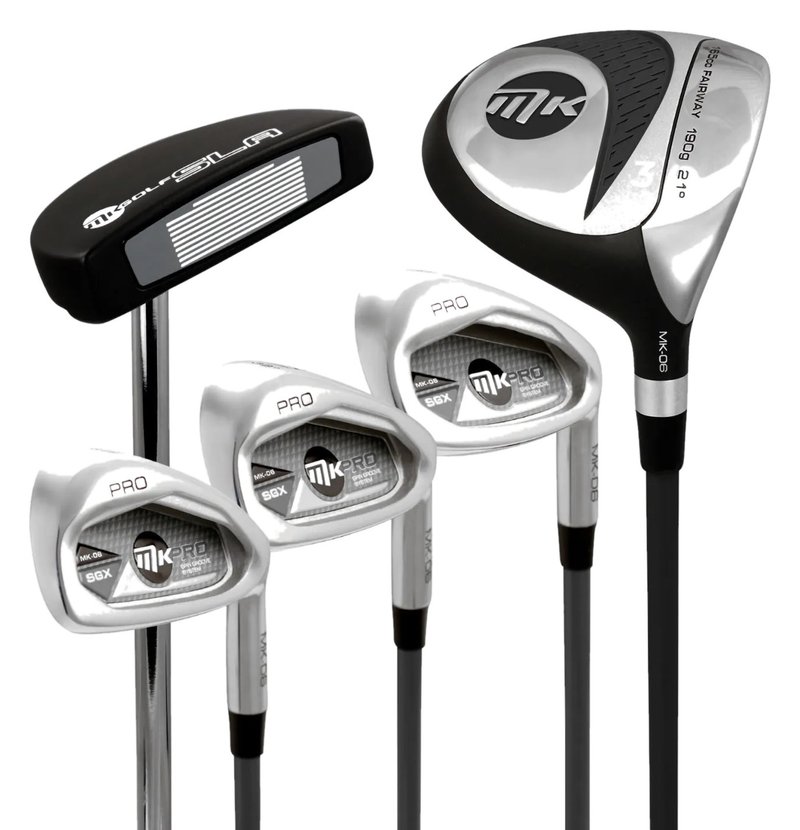 MKids Pro Junior Golf Half Set 65" (165cm) set de golf junior, graphite, stand bag, gris