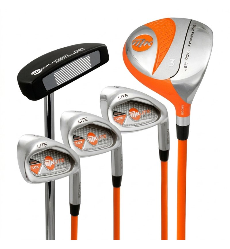 MKids Lite Junior set de golf, graphite, + sac stand, orange