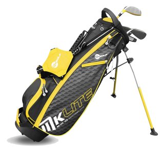 MKids Lite Junior set de golf, graphite, + sac stand, jaune