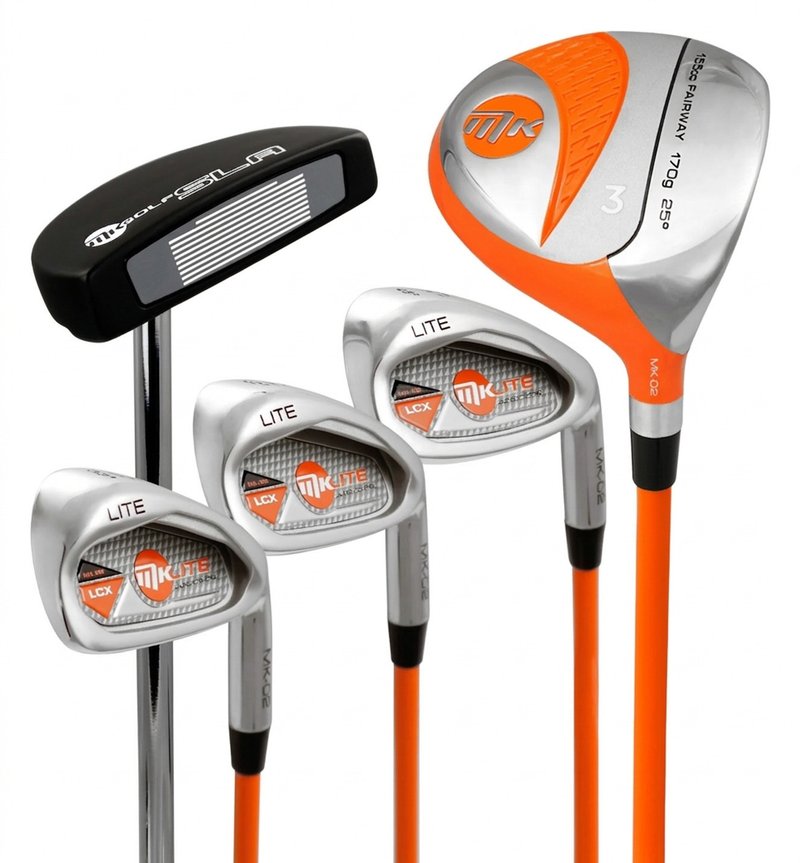 MKids Lite Junior set de golf, graphite, + sac stand, orange