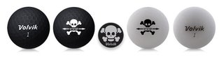 Volvik VIVID SKULL Edition balles de golf, mix de couleurs
