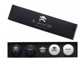 Volvik VIVID SKULL Edition balles de golf, mix de couleurs