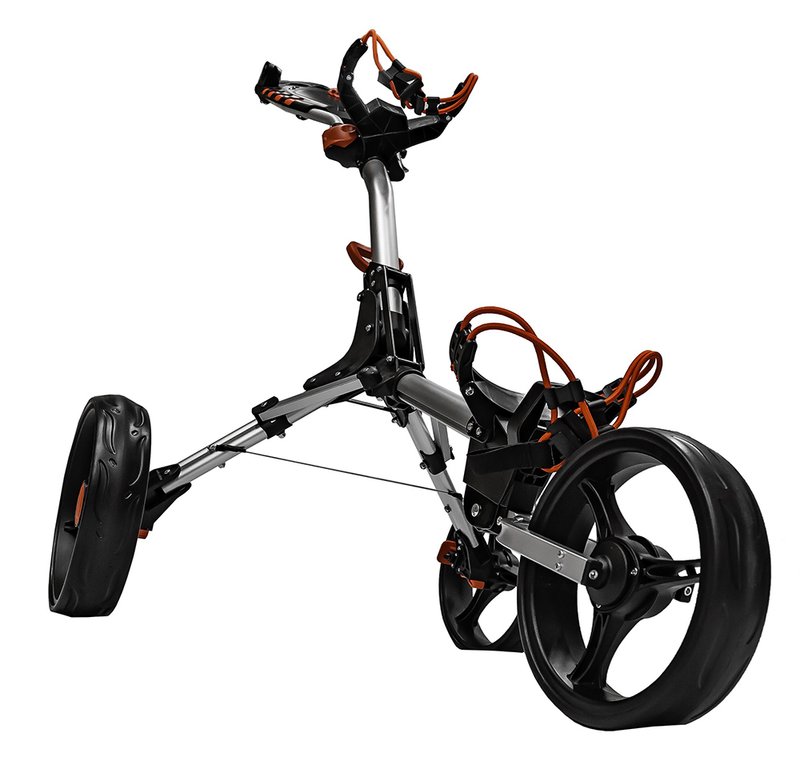 Ezeglide Compact+ chariot manuel, charcoal/rouge