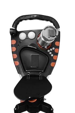 Ezeglide Compact+ chariot manuel, charcoal/rouge