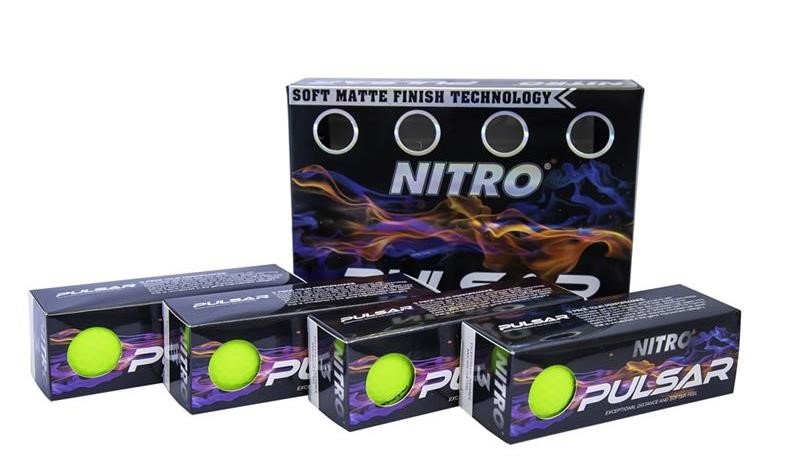 Nitro Pulsar balles de golf (12 balles), citron vert