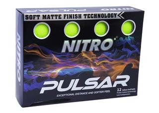 Nitro Pulsar balles de golf (12 balles), citron vert