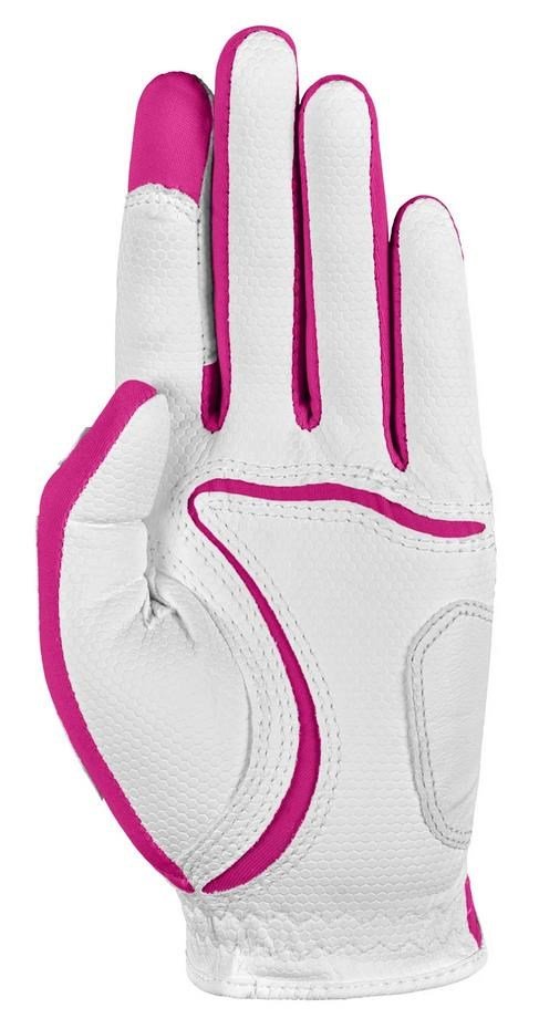 Zoom Zoom Weather gant de golf junior, blanc/fuchsia