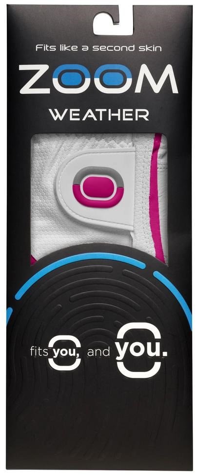 Zoom Zoom Weather gant de golf junior, blanc/fuchsia