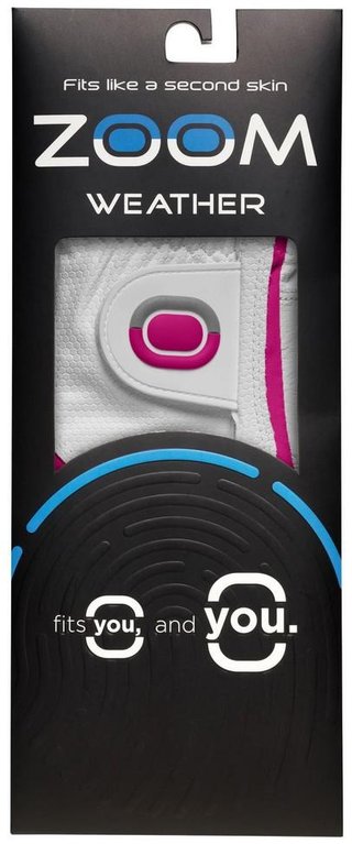 Zoom Zoom Weather gant de golf junior, blanc/fuchsia