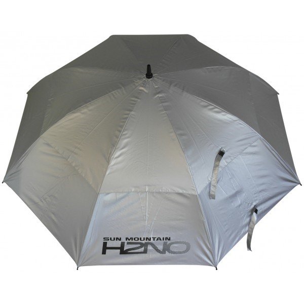 Sun Mountain H2NO UV 30SPF Dual Canopy parapluie automatique, argent