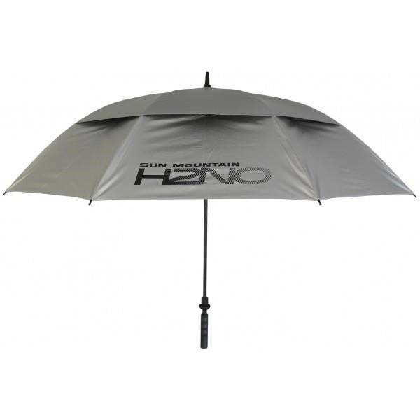 Sun Mountain H2NO UV 30SPF Dual Canopy parapluie automatique, argent