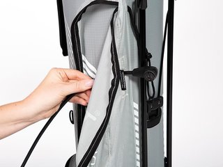 JuCad Superlight stand bag, blanc/bleu
