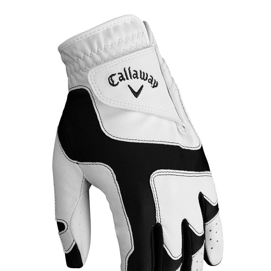 Callaway Opti Fit gant de golf femme, blanc/noir