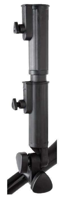 MGI ZIP Universal umbrella holder extender, accessoire pour chariot, noir