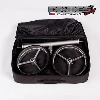 Davies Caddy Premium sac de voyage (avec poche pour batterie), noir