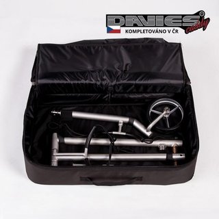 Davies Caddy Premium sac de voyage (avec poche pour batterie), noir