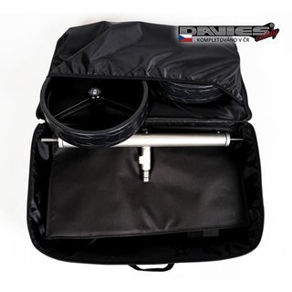Davies Caddy Premium sac de voyage (avec poche pour batterie), noir