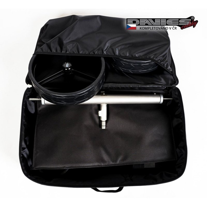 Davies Caddy Premium sac de voyage (avec poche pour batterie), noir