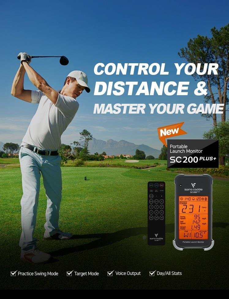 Voice Caddie Swing Caddie Launch Monitor SC200+ noir