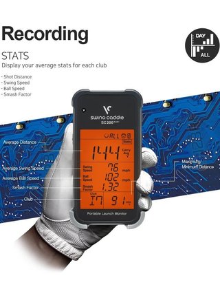 Voice Caddie Swing Caddie Launch Monitor SC200+ noir