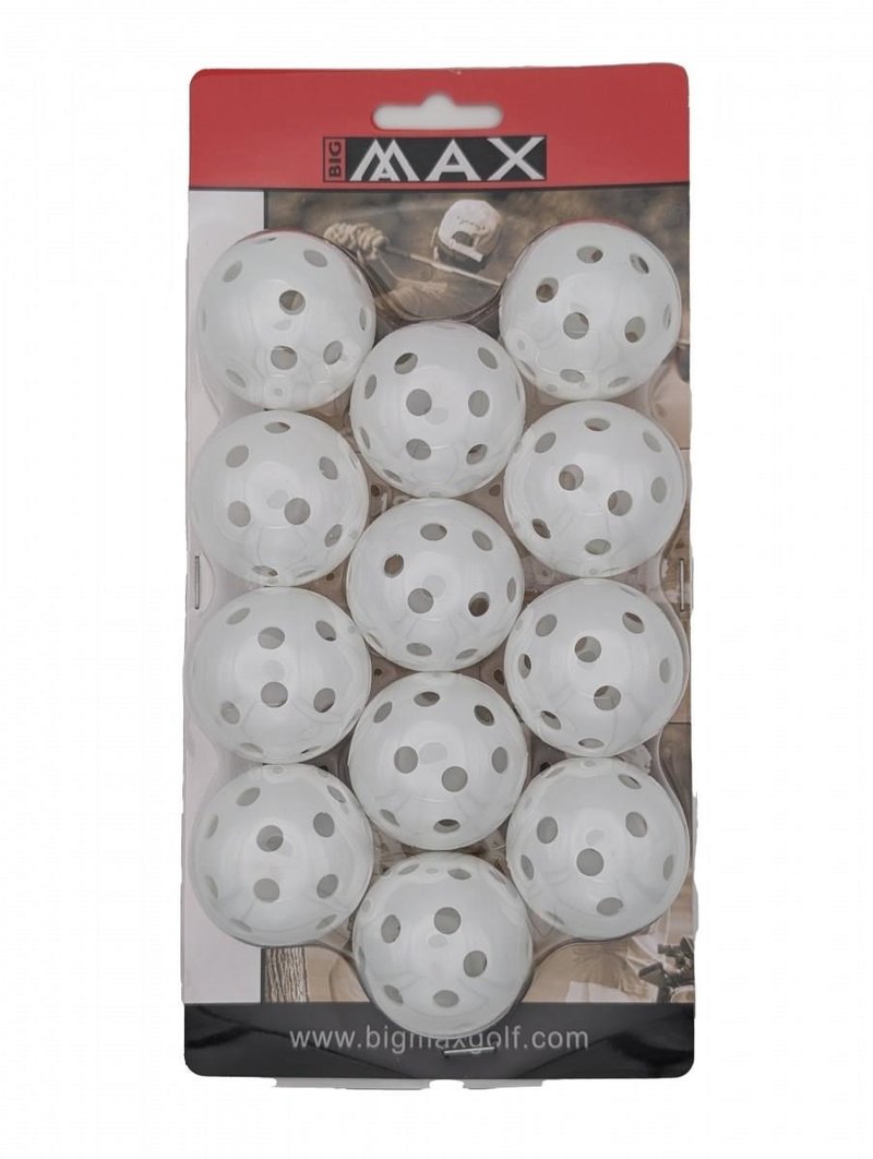 Big Max Airballs balles d'entraînement de golf (12 balles), blanc