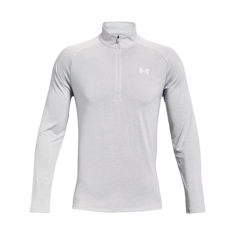 Under Armour Tech 2.0 1/2 Zip t-shirt manches longues homme, gris clair