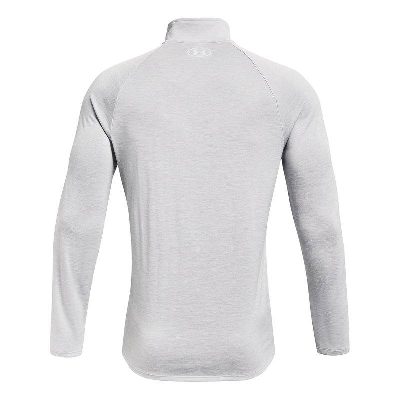 Under Armour Tech 2.0 1/2 Zip t-shirt manches longues homme, gris clair