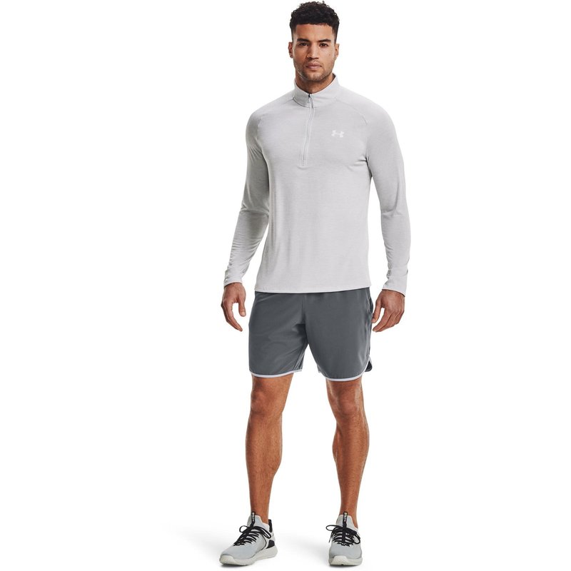 Under Armour Tech 2.0 1/2 Zip t-shirt manches longues homme, gris clair