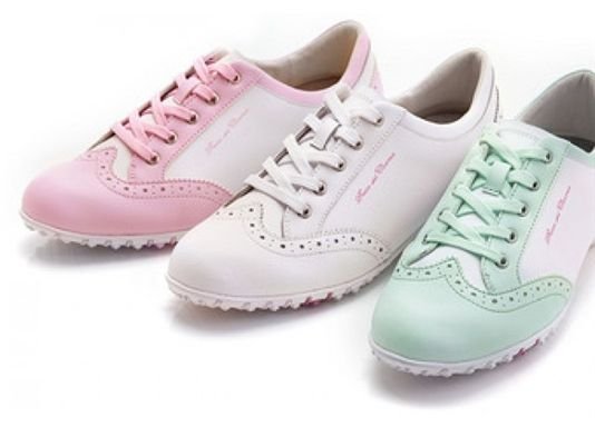 Duca Del Cosma Mila chaussures de golf femme, blanc/vert laiteux