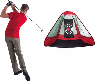 Pure2Improve Triangle Pop-Up filet d'entraînement de golf (295x197x177cm)