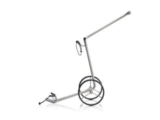 JuStar Silver chariot manuel 2 roues, finition argent titane