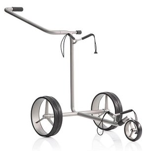 JuStar Silver 3-Wheeled chariot manuel, titanium silver finish