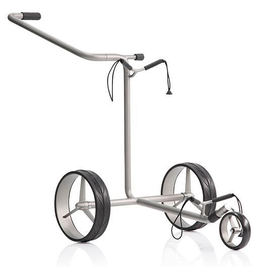 JuStar Silver 3-Wheeled chariot manuel, titanium silver finish