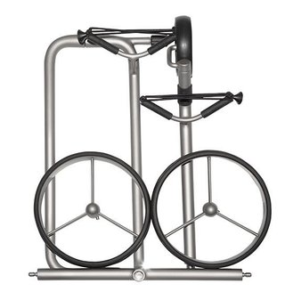 JuStar Silver 3-Wheeled chariot manuel, titanium silver finish