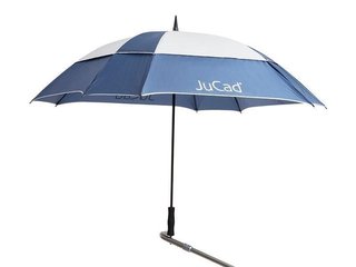 JuCad parapluie de golf anti-vent 68" avec épingle, bleu/argent