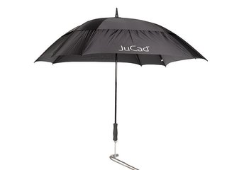 JuCad parapluie de golf télescopique 68" carré et résistant au vent avec épingle, noir