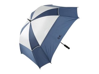 JuCad parapluie de golf télescopique 68" carré et résistant au vent avec épingle, noir