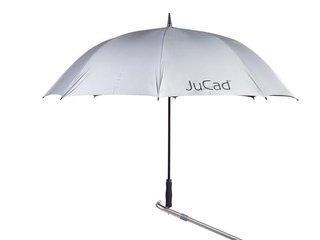 JuCad parapluie de golf automatique avec épingle 68", argenté (protection UV)