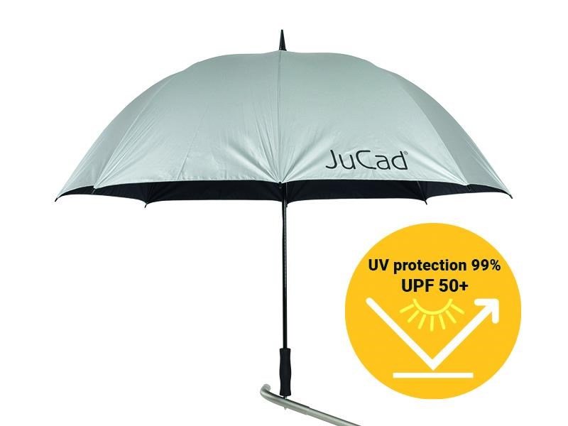 JuCad parapluie de golf automatique avec épingle 68", argenté (protection UV)