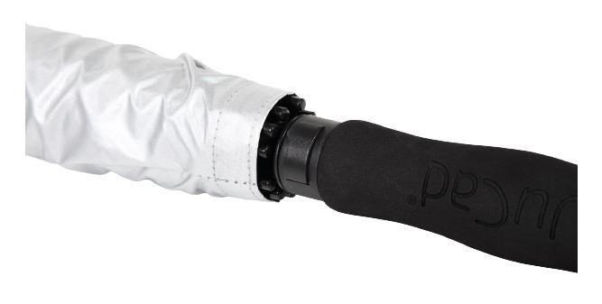 JuCad parapluie de golf télescopique 68" automatique avec épingle, noir