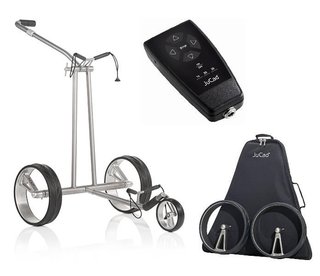 JuCad Phantom Titan eX 2.0 chariot électrique + télécommande (JFS2) + sac de transport (JRT-2), titane